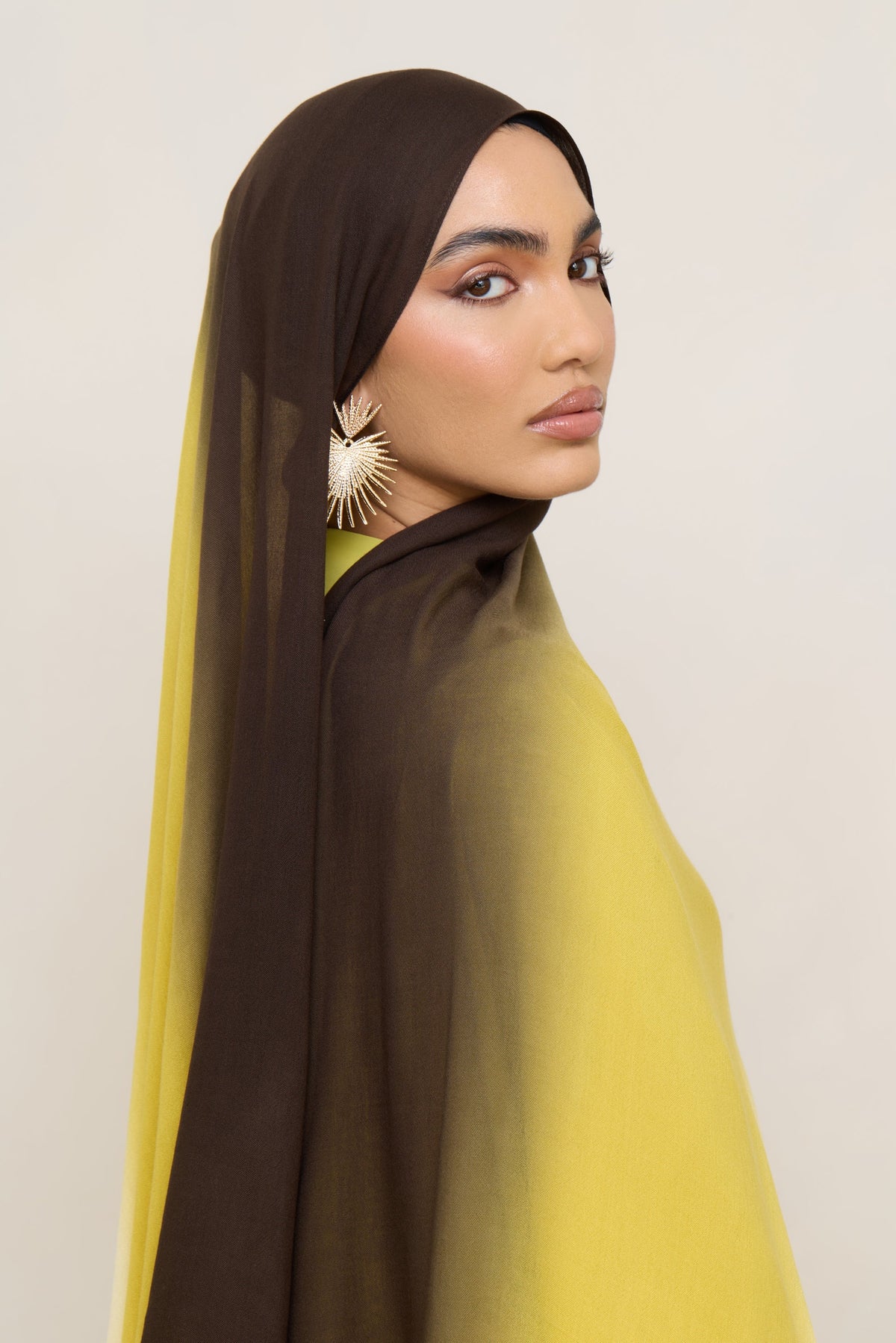 Ombre Modal Hijab - Honeycomb