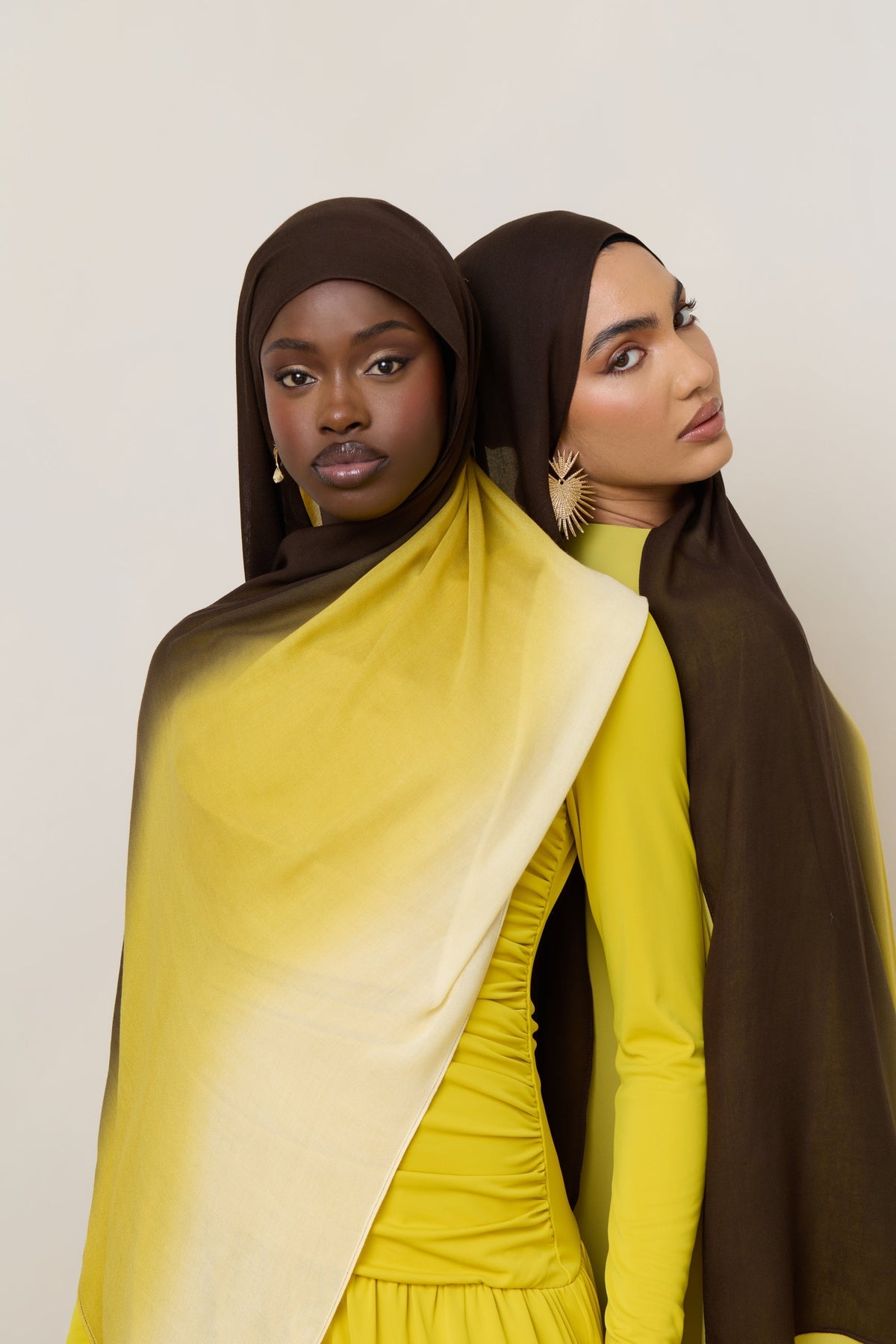 Ombre Modal Hijab - Honeycomb