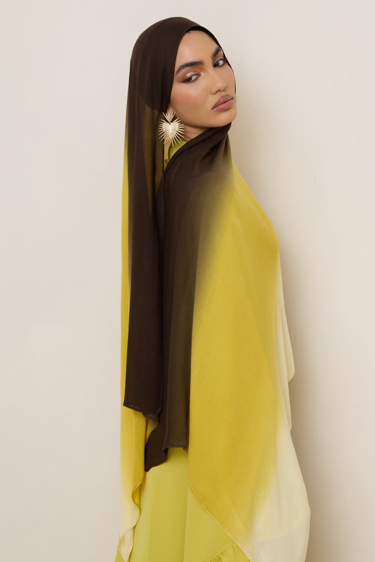 Ombre Modal Hijab - Honeycomb