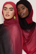 Ombre Modal Hijab - Lava Falls