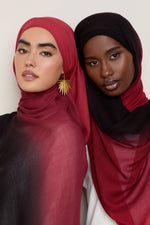 Ombre Modal Hijab - Lava Falls