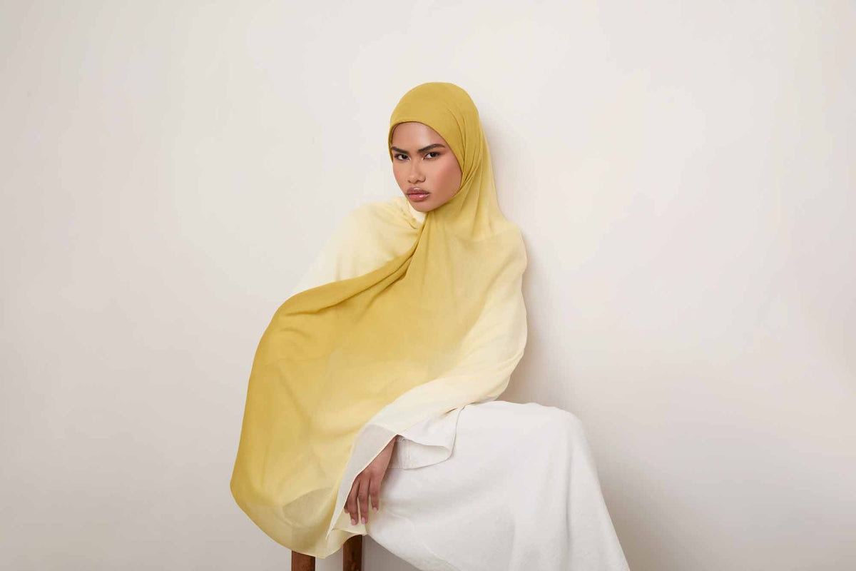Ombre Modal Hijab - Limon