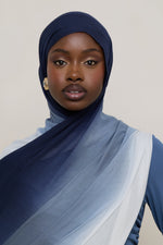 Ombre Modal Hijab - Midnight Mist
