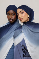 Ombre Modal Hijab - Midnight Mist
