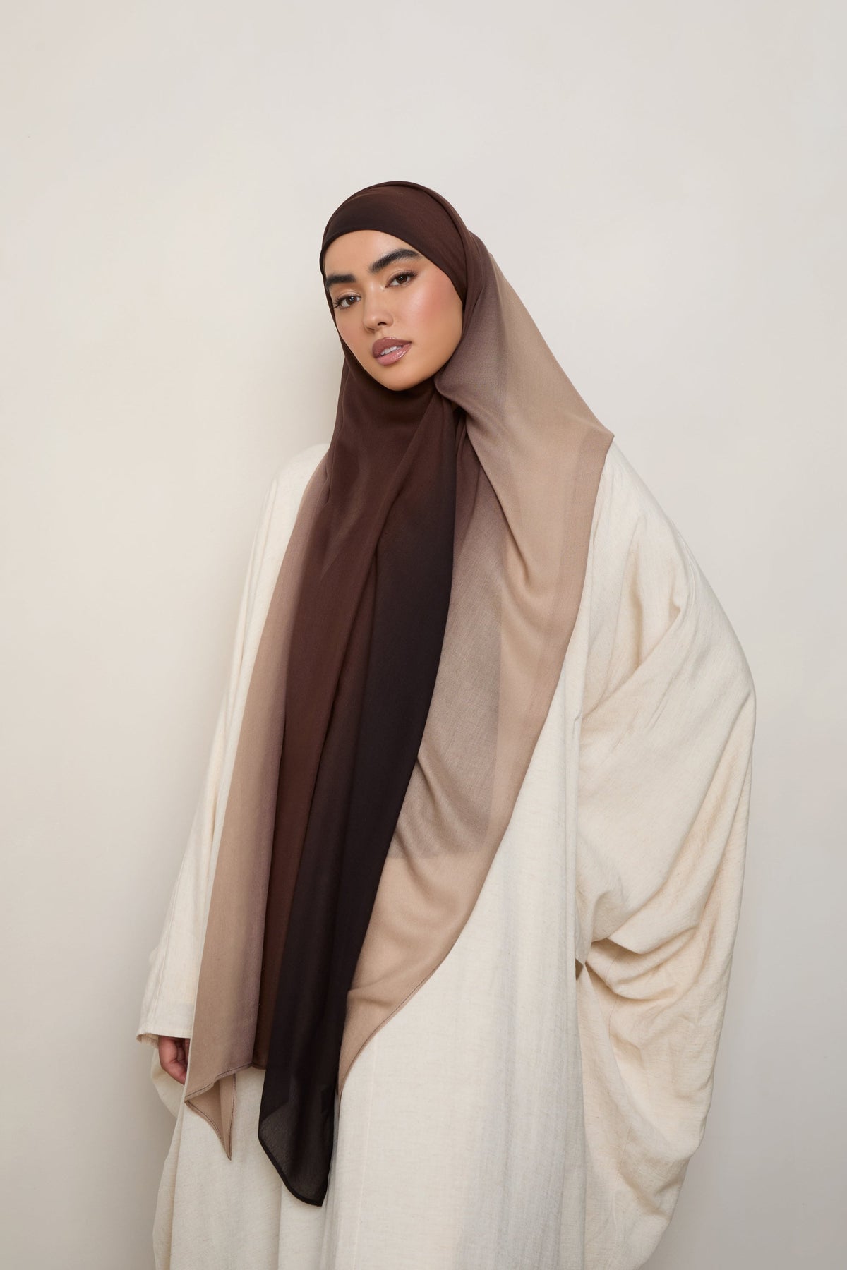 Ombre Modal Hijab - Mocha Meringue