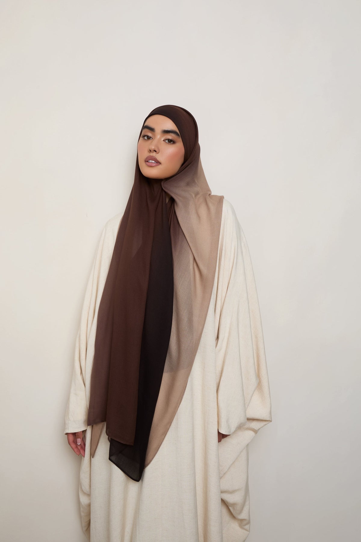 Ombre Modal Hijab - Mocha Meringue