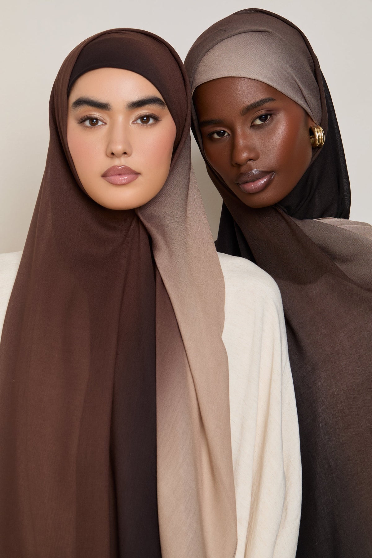Ombre Modal Hijab - Mocha Meringue