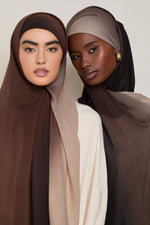 Ombre Modal Hijab - Mocha Meringue