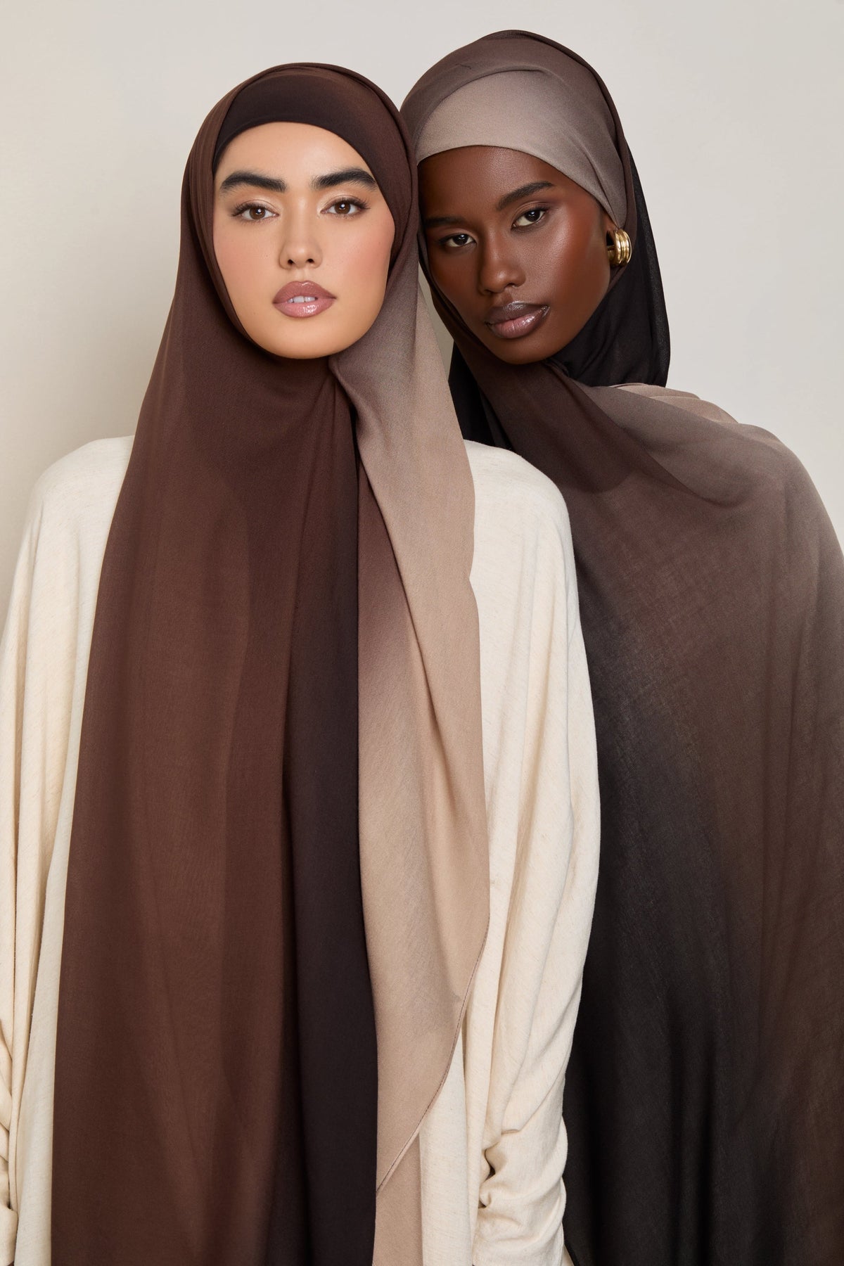 Ombre Modal Hijab - Mocha Meringue