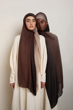 Ombre Modal Hijab - Mocha Meringue