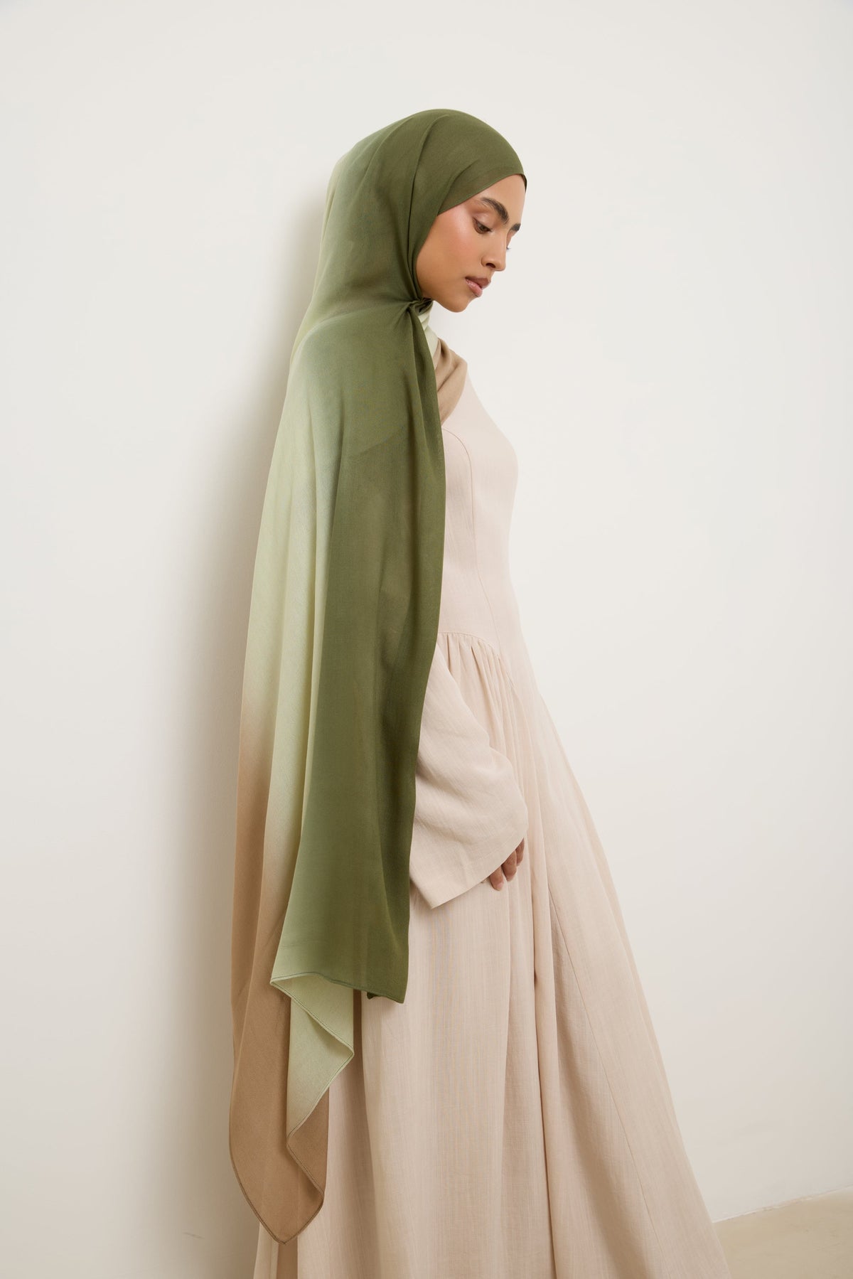 Ombre Modal Hijab - Moss