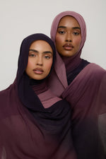 Ombre Modal Hijab - Mulberry