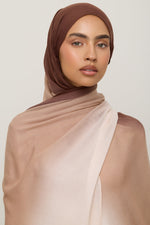 Ombre Modal Hijab - Nougat Sand