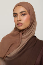 Ombre Modal Hijab - Nutmeg Latte