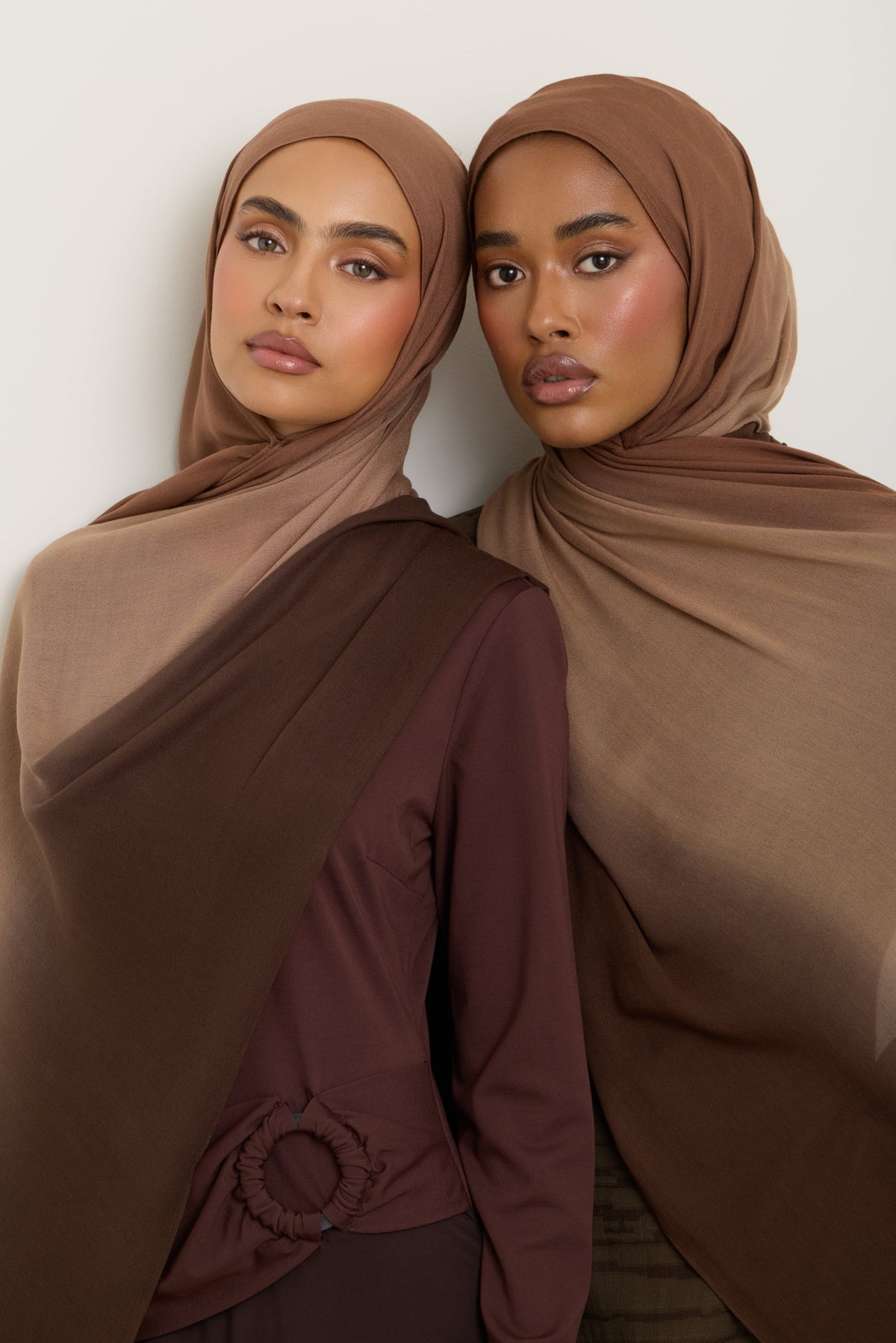 Ombre Modal Hijab - Nutmeg Latte