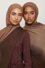 Ombre Modal Hijab - Nutmeg Latte