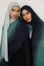 Ombre Modal Hijab - Ocean Pine