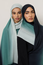 Ombre Modal Hijab - Ocean Pine