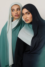 Ombre Modal Hijab - Ocean Pine