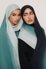 Ombre Modal Hijab - Ocean Pine