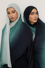 Ombre Modal Hijab - Ocean Pine