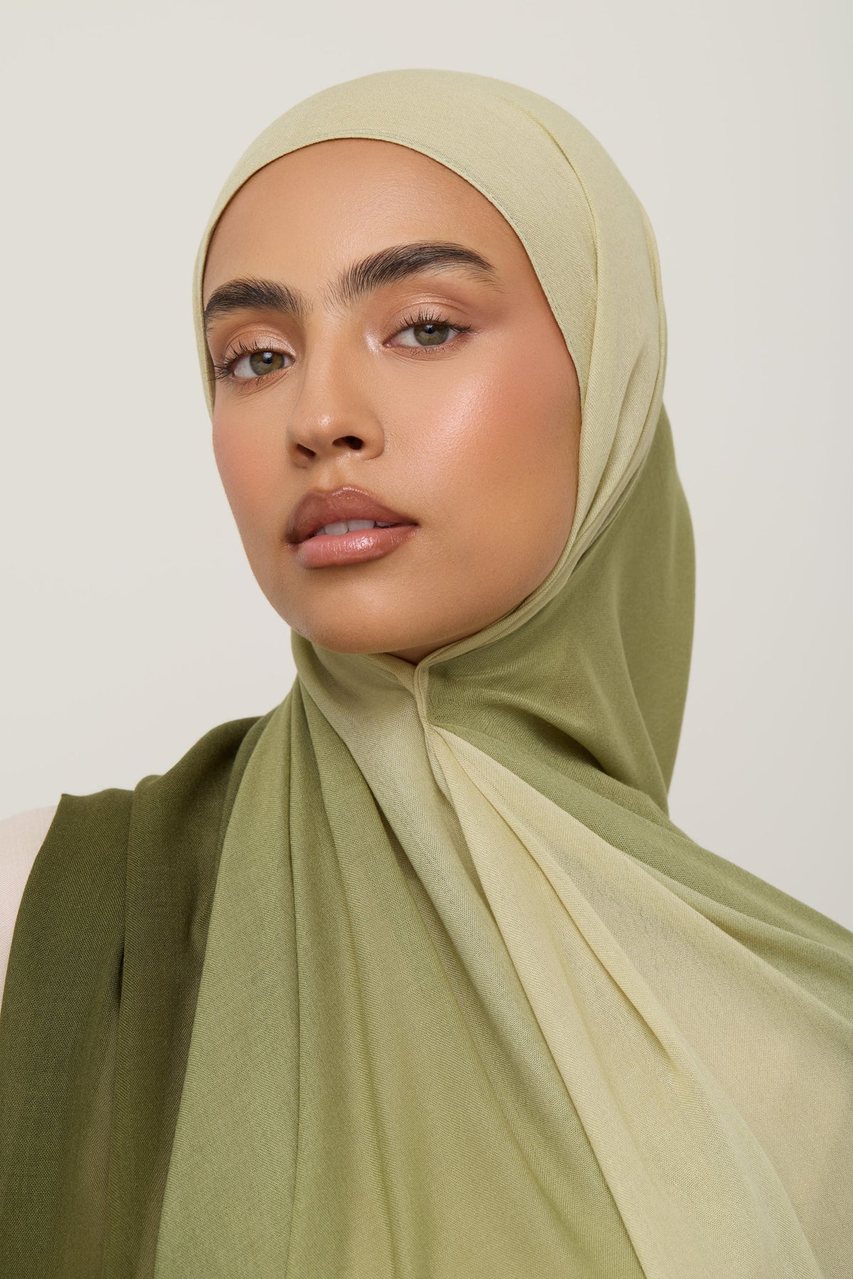 Ombre Modal Hijab - Olive