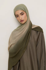 Ombre Modal Hijab - Olive Nougat