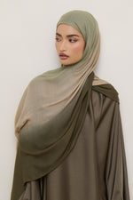 Ombre Modal Hijab - Olive Nougat