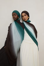 Ombre Modal Hijab - Rainforest Mist