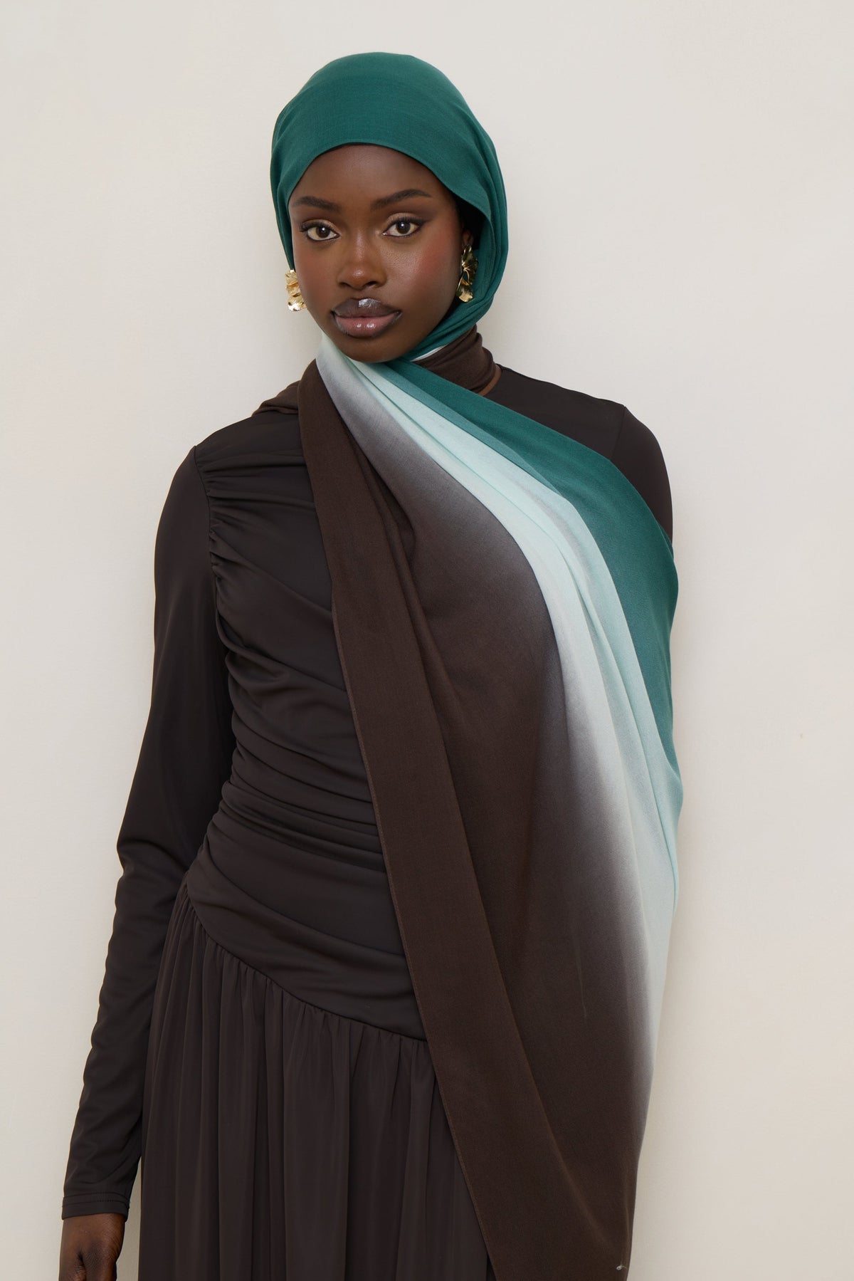 Ombre Modal Hijab - Rainforest Mist