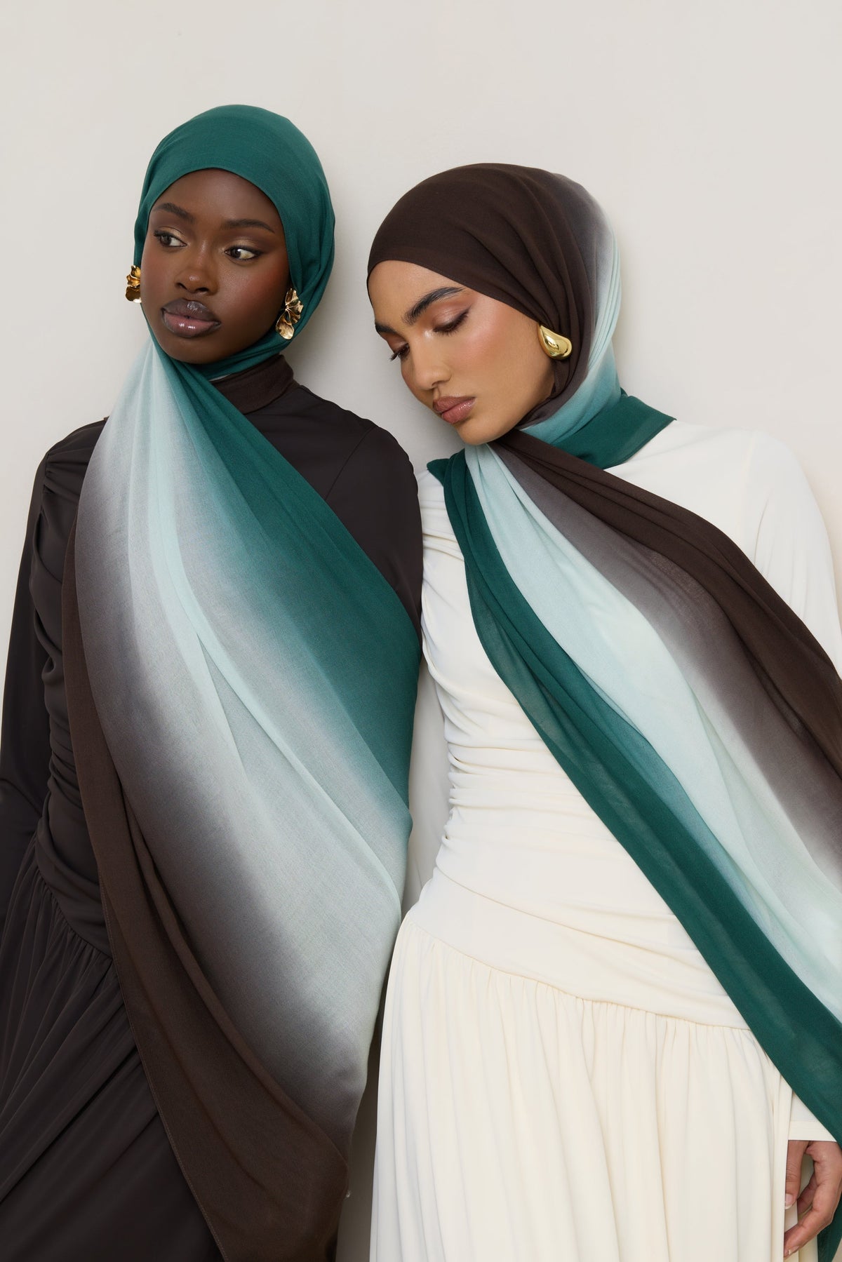 Ombre Modal Hijab - Rainforest Mist