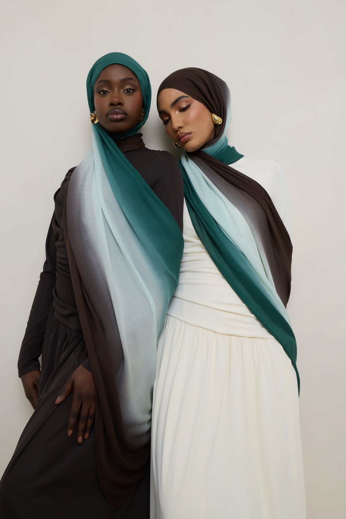 Ombre Modal Hijab - Rainforest Mist