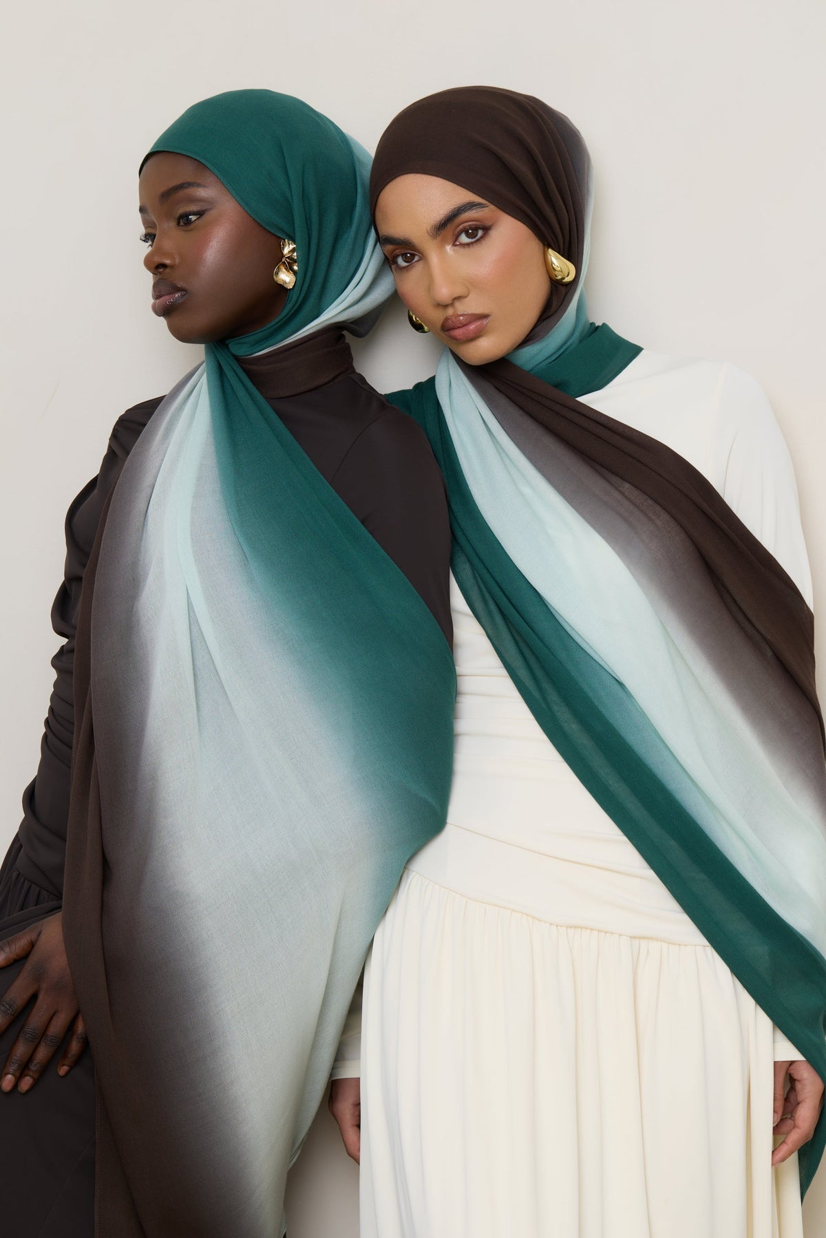 Ombre Modal Hijab - Rainforest Mist
