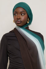 Ombre Modal Hijab - Rainforest Mist