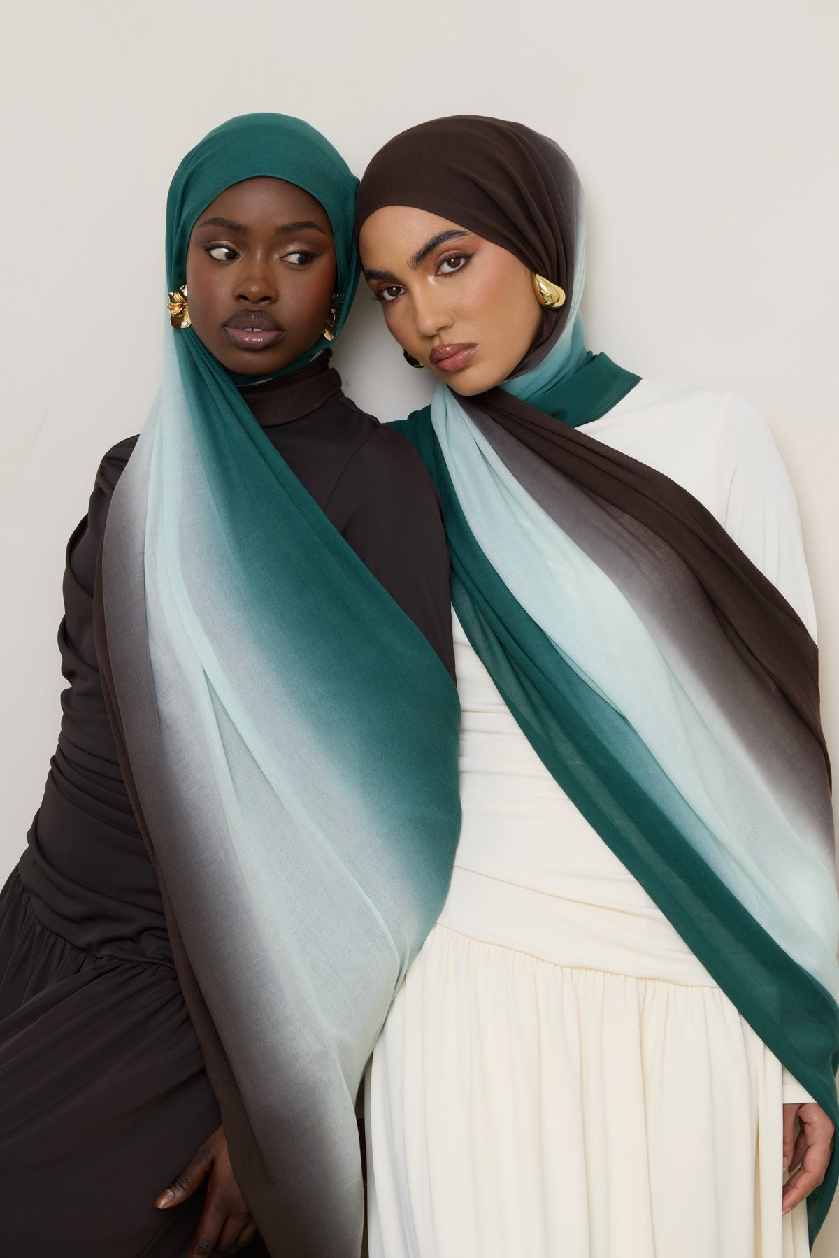 Ombre Modal Hijab - Rainforest Mist