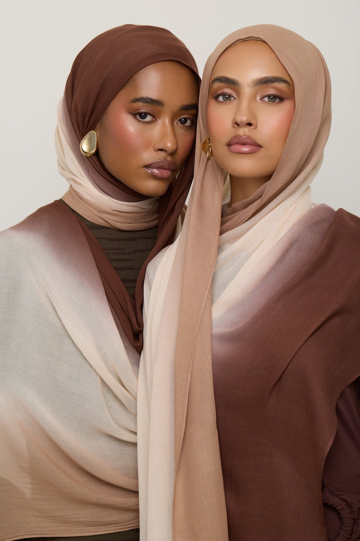 Ombre Modal Hijab - Sand Dollar