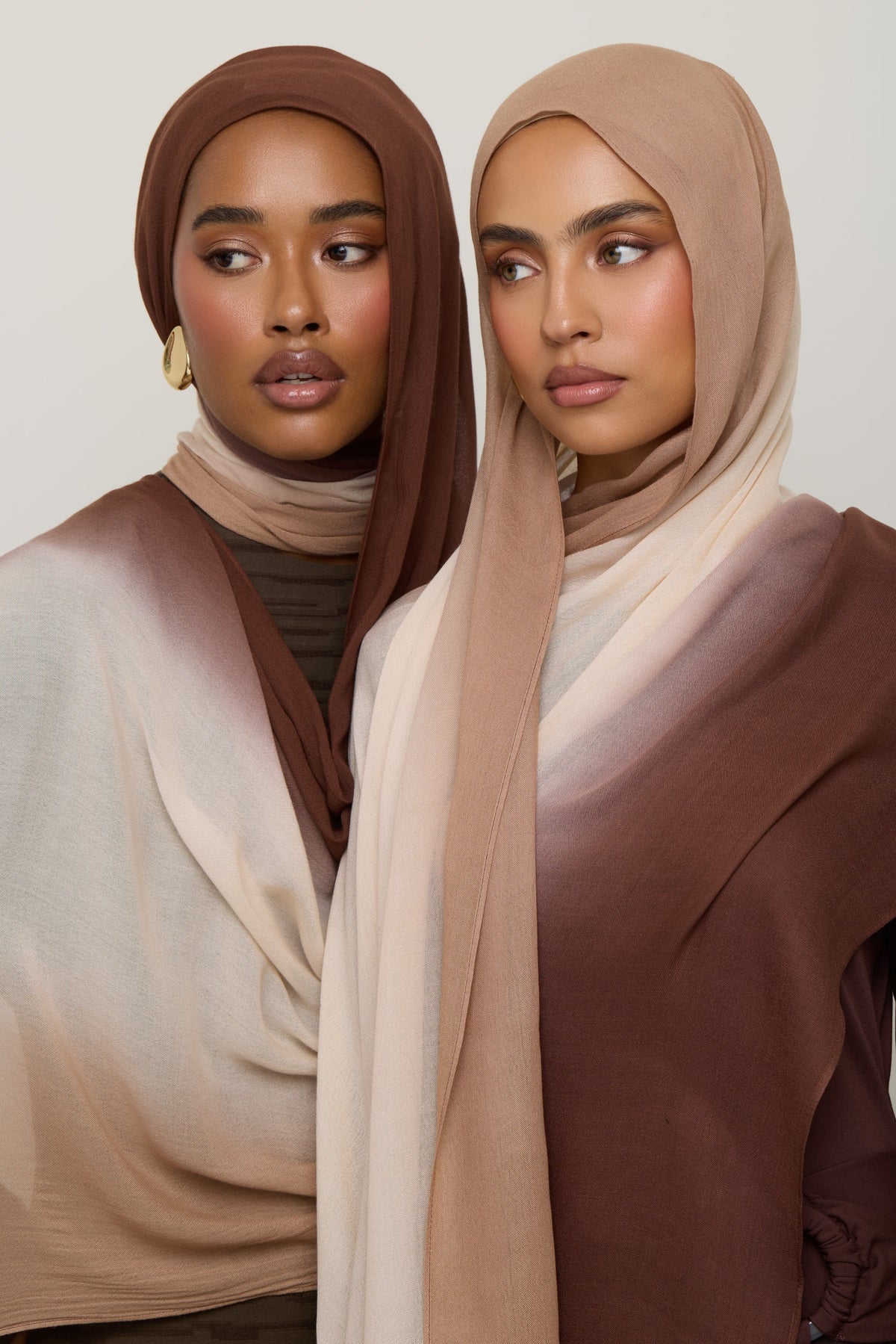 Ombre Modal Hijab - Sand Dollar