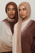 Ombre Modal Hijab - Sand Dollar