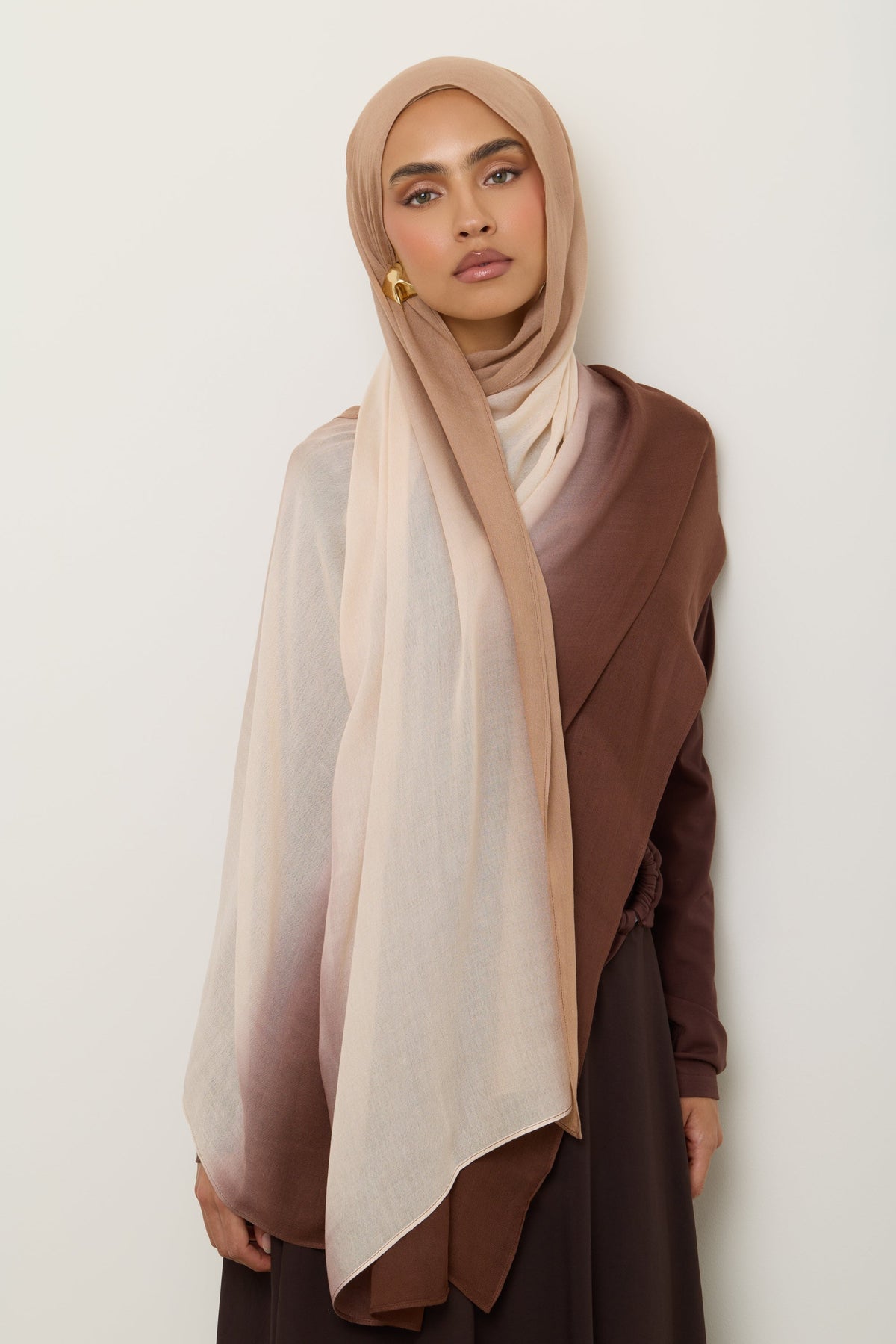 Ombre Modal Hijab - Sand Dollar
