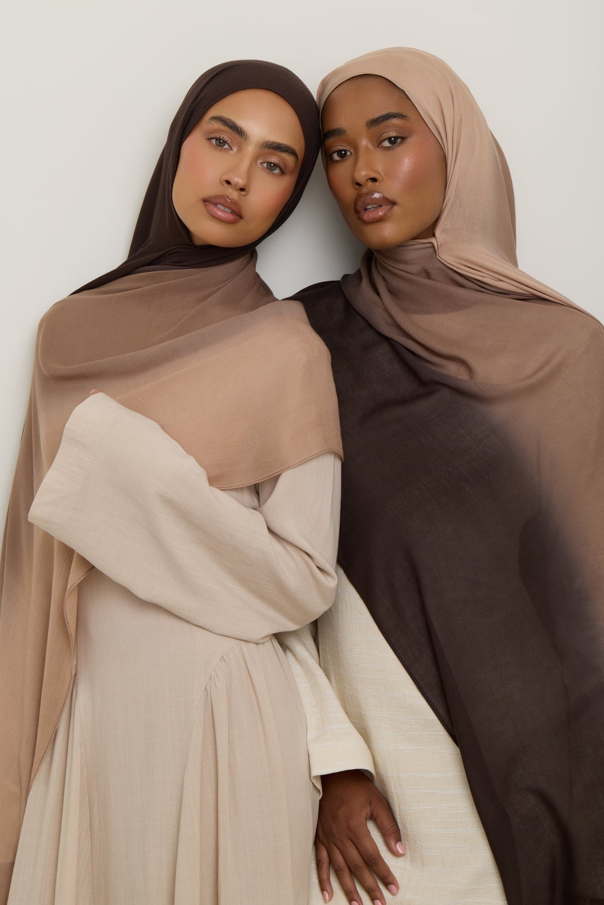 Ombre Modal Hijab - Sand Ganache