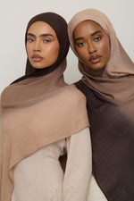 Ombre Modal Hijab - Sand Ganache