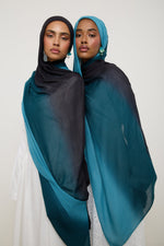 Ombre Modal Hijab - Sea Depths