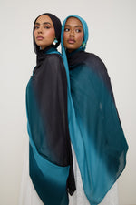Ombre Modal Hijab - Sea Depths