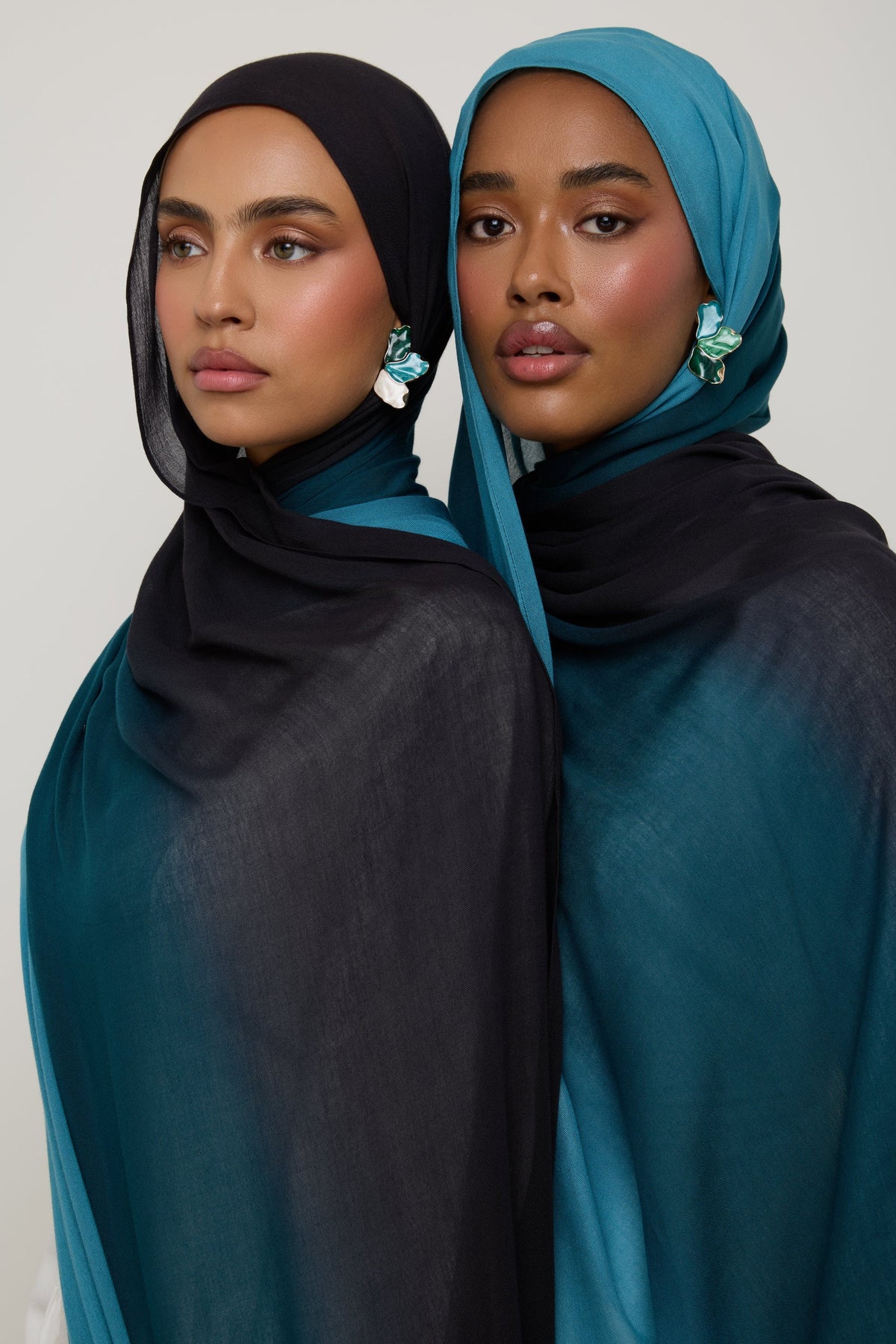 Ombre Modal Hijab - Sea Depths