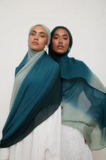 Ombre Modal Hijab - Spruce