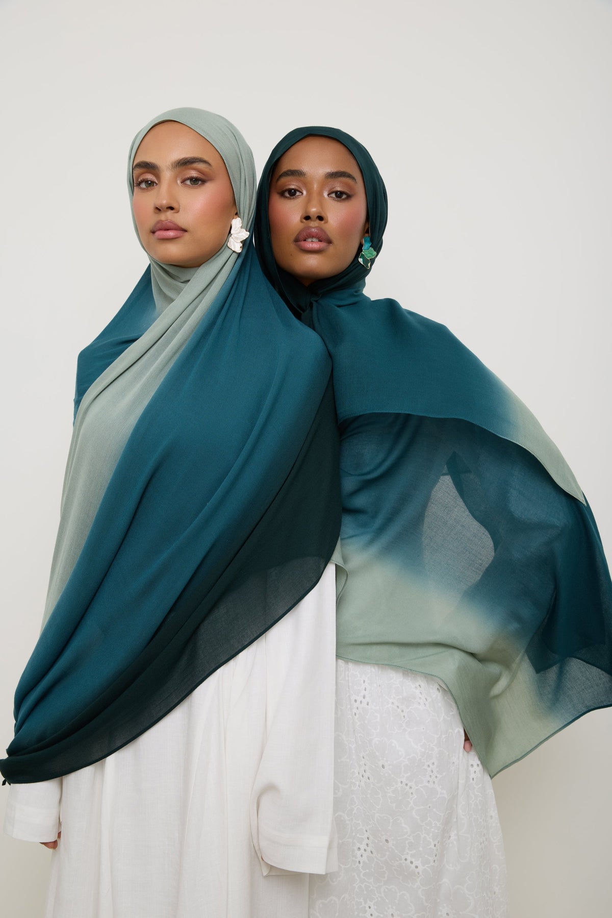 Ombre Modal Hijab - Spruce