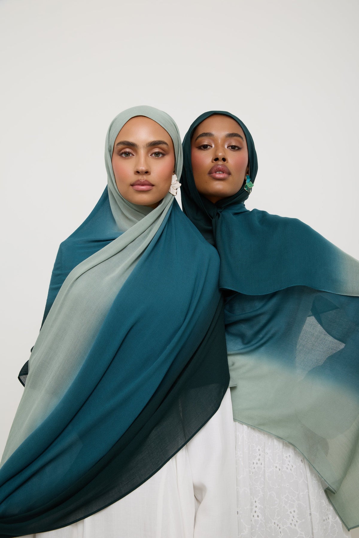 Ombre Modal Hijab - Spruce