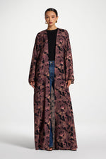 Open Abaya - Watercolor Bloom