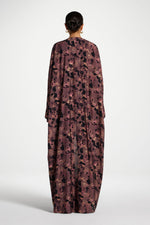 Open Abaya - Watercolor Bloom