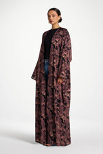 Open Abaya - Watercolor Bloom